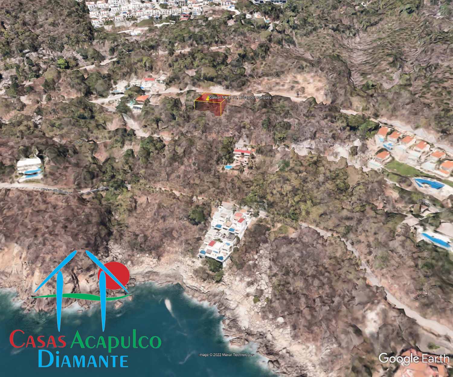 Terreno Brisas del Marqués Manzana F Lote 76 - Ubicación satelital y entorno 3